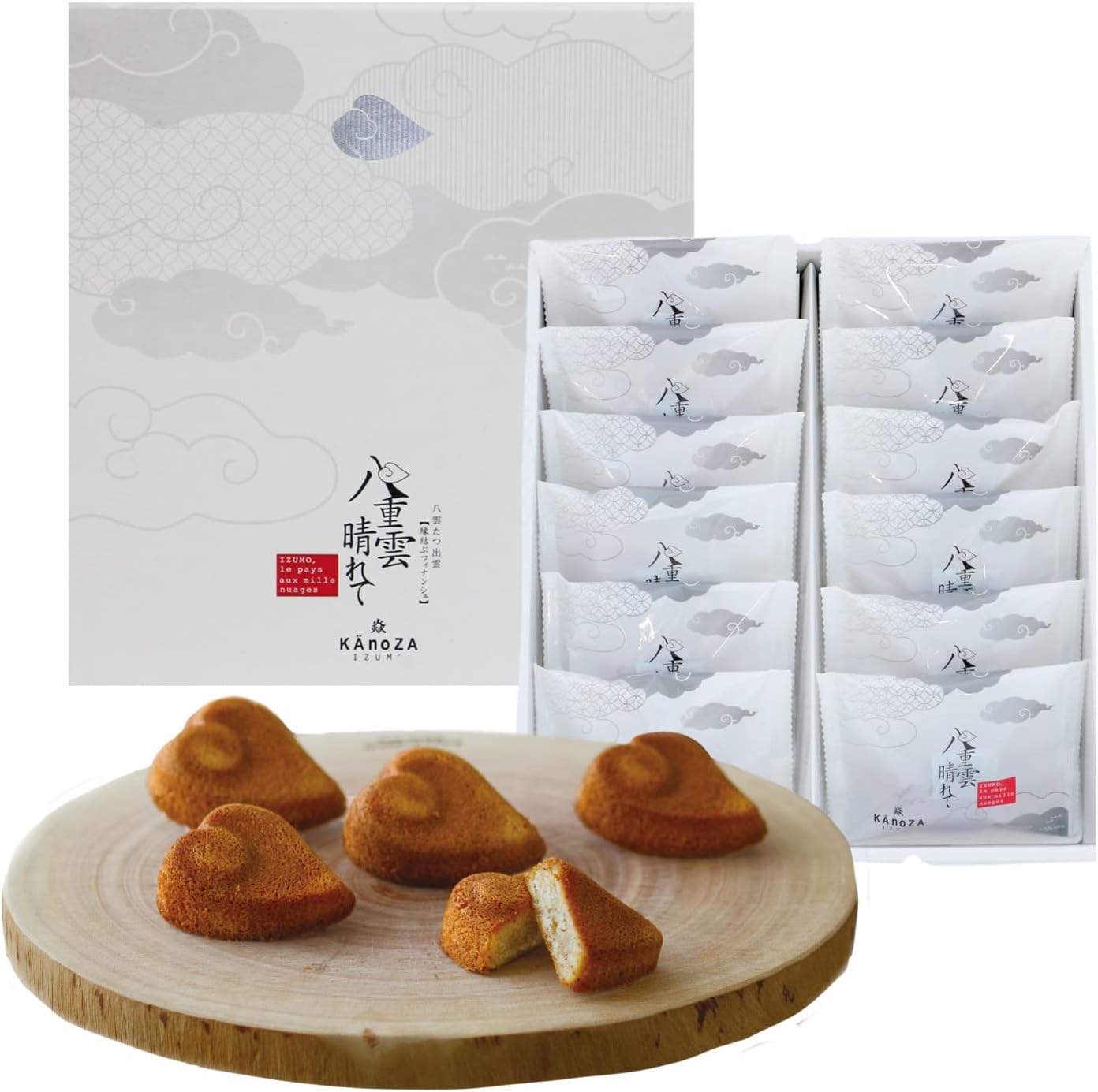 KAnoZA Kanoza Yae-gumo Harete Financier (8 pieces) Baked Sweets Gift Assortment Financier Individual Packaging Financier Go-en Izumo Farewell Retirement Graduation School Entrance