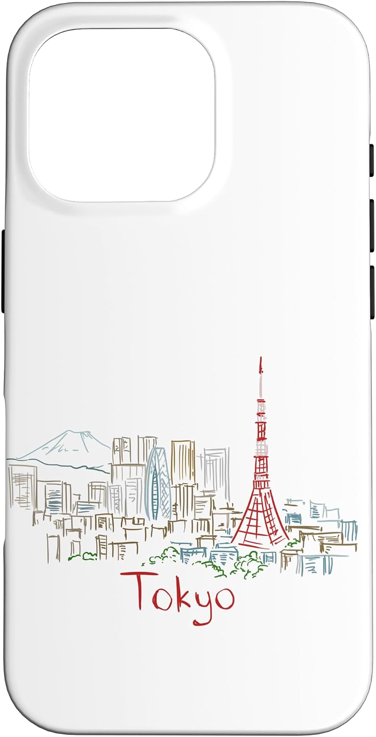 東京 日本 旅行 お土産 パノラマ 都市 ランドマーク ギフト スマホケース iPhone SE (2020) / 7 / 8 用