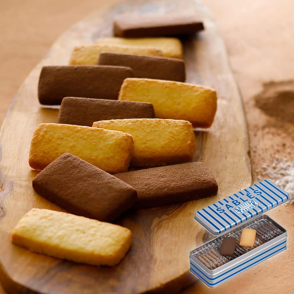 Shiseido Parlour Shortbread Cookies, Set of 2, Cacao, Coconut, Christmas, Sweets, Winter, Popular Gift, Stylish, Can, Wrapping, Present, Souvenir, Return Gift, For Anniversaries and Celebrations