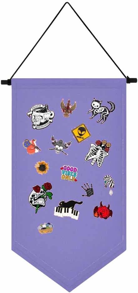 Broche para colgar en la pared, estuche de almacenamiento de joyas, soporte de exhibición de lienzo, soporte de pin esmaltado, soporte para pancartas, aretes, collar, organizador de colección