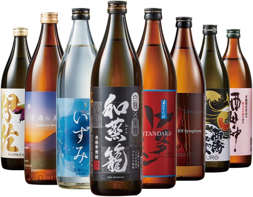 Belluna Gourmet Shochu Tasting Comparison Set (Kagoshima 6 Breweries / 30.4 fl oz (900 ml) x 6 Bottles), Assorted, Alcohol, Celebration, Souvenir, Gift, Present, Mother's Day, Father's Day, Respect
