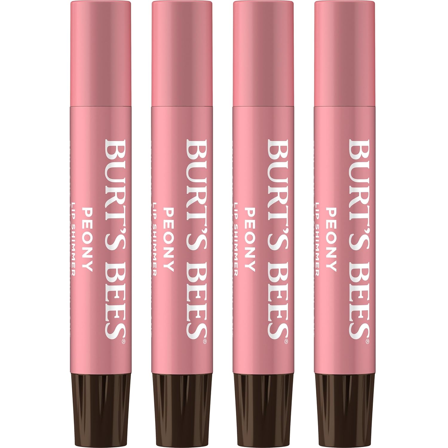 Burt's Bees Shimmer - Juego de tintes labiales, regalos para el día de la madre, barra de bálsamo labial tintado, hidratante para hidratación durante todo el día con acabado pigmentado brillante de