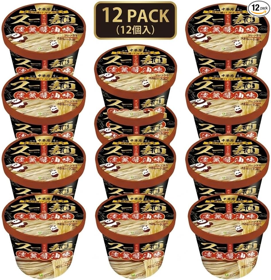 Doctor/Food Source, Chinese Style Suu Noodles, Flower Pepper, Salt Flavor, Tanrei Soy Sauce Flavor, Non-Fry, Instant Cup Noodles, Straight Noodles, Smooth Texture, Low Calories, Night Food, Snacks