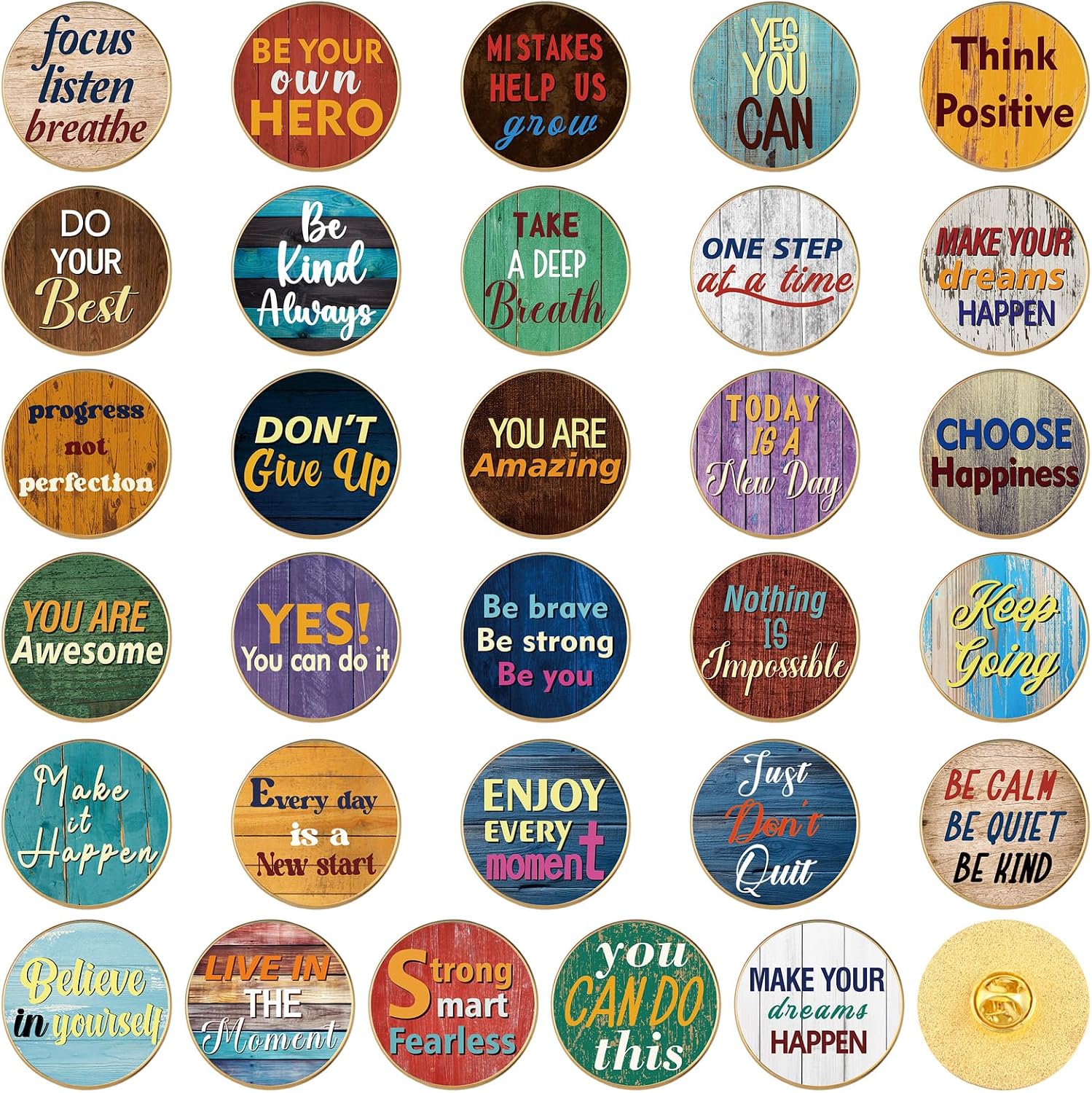 Landical 30 piezas, lindos pines de esmalte a granel, flores de plantas, animales, Halloween, gato negro, gótico, calabazas de otoño, primavera, broches de solapa de dibujos animados, pin de joyería