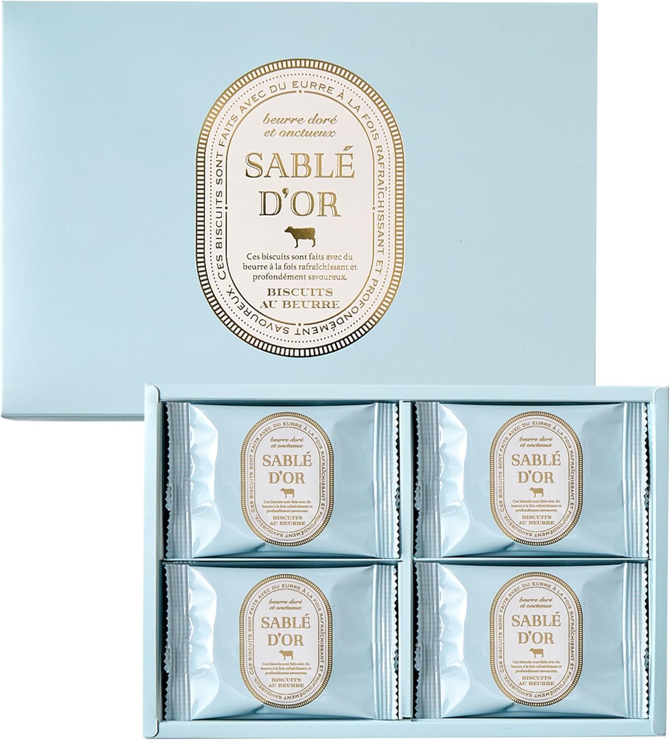 SABLE D’OR Cookie Treats, Gift, White Day Sweets Gift, Butter Cookies (24 pieces)