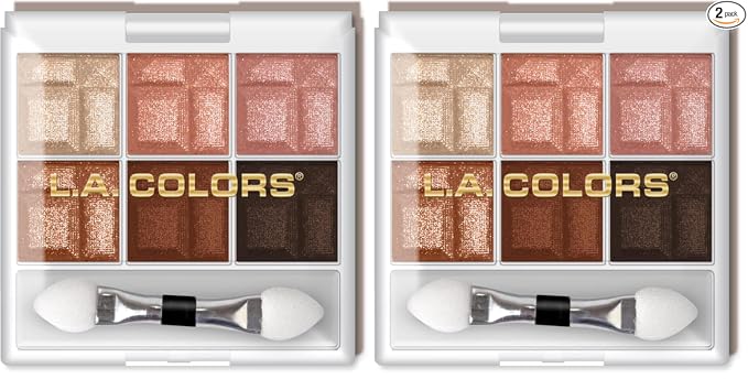L.A. COLORS Sombra de ojos de 6 colores, Terroso CES461