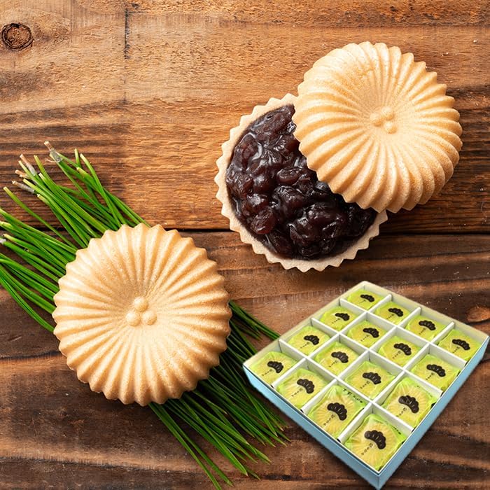 【Okashidokoro Minatoya】Matsu Monaka 6-piece Set 【Granulated Red Bean Paste】Seigyo (Year-end Gift) Matsu Mochi (Japanese Confectionery) Gift Sweets Hokkaido Small Red Beans Long-established Kagawa
