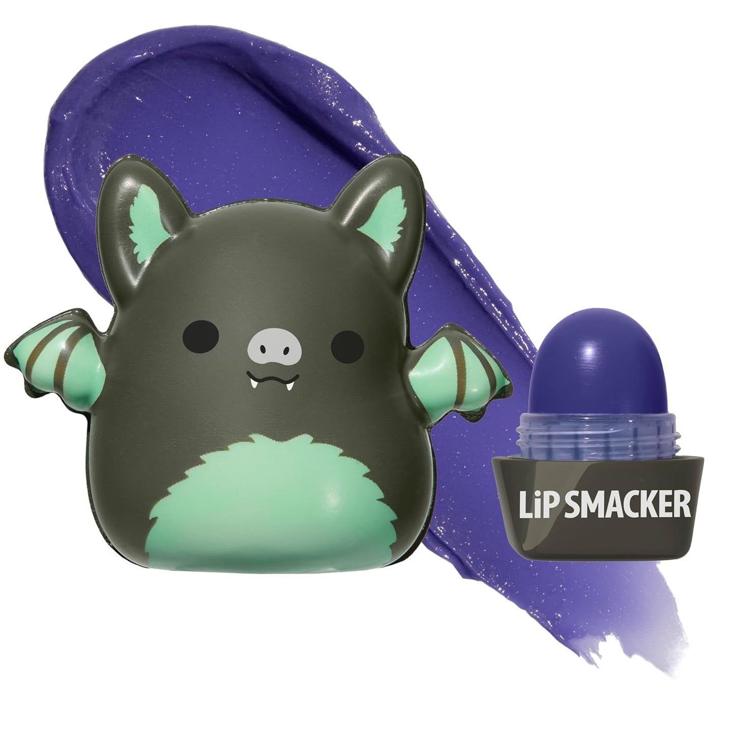 Lip Smacker Squishmallows - Bálsamo labial hidratante, divertido y suave y esponjoso, parte superior coleccionable, hidrata y suaviza - Patty