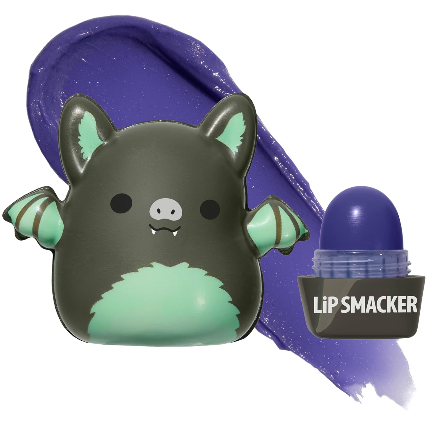 Lip Smacker Squishmallows - Bálsamo labial hidratante, divertido y suave y esponjoso, parte superior coleccionable, hidrata y suaviza - Patty