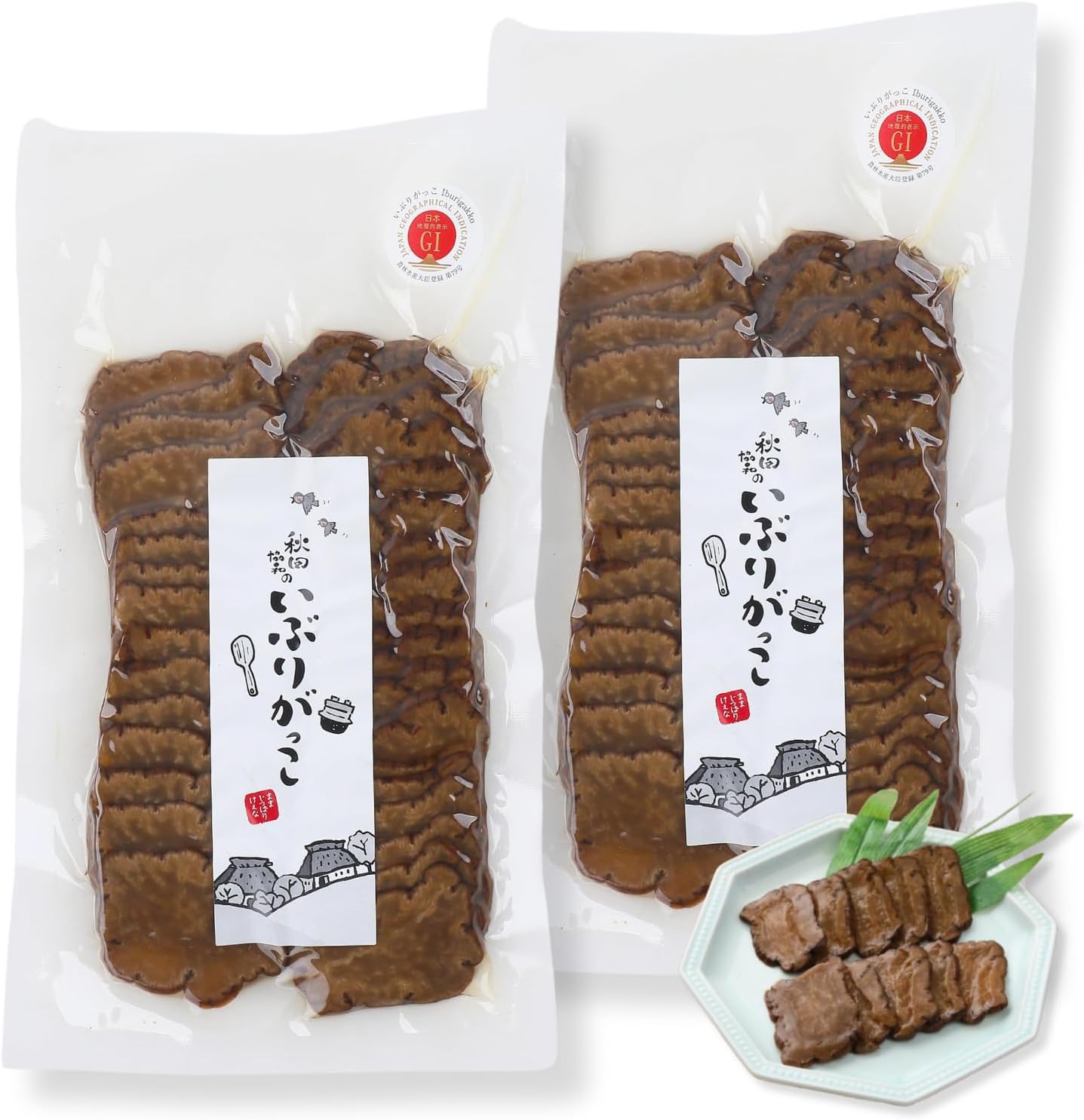 [Supervised by Chef] Iburigakko (Smoked Pickled Radish) Slices 5.3 oz (150g) Akita Kyowa Pickles Snacks Gift Smoked Daikon Takuan Additive-Free Food (1 Bag)