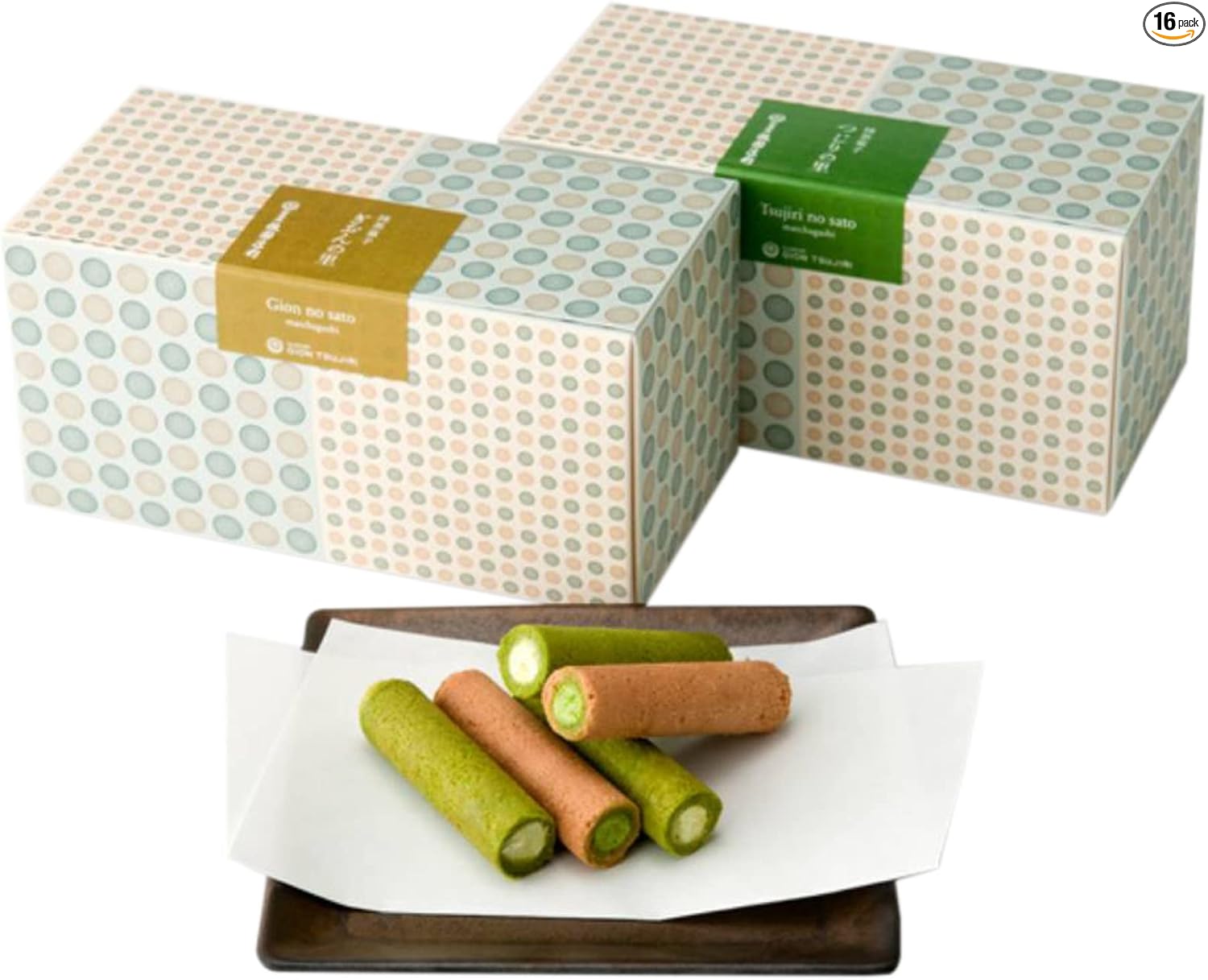 Gion Tsujiri Gion no Sato, Tsuji no Sato Set, Each 15 Pieces, Individually Wrapped, Sweets, Gift, Matcha, Confectionery, Kyoto, Souvenir, Hand Souvenir, Workplace, Celebration, Return Gift, Gift