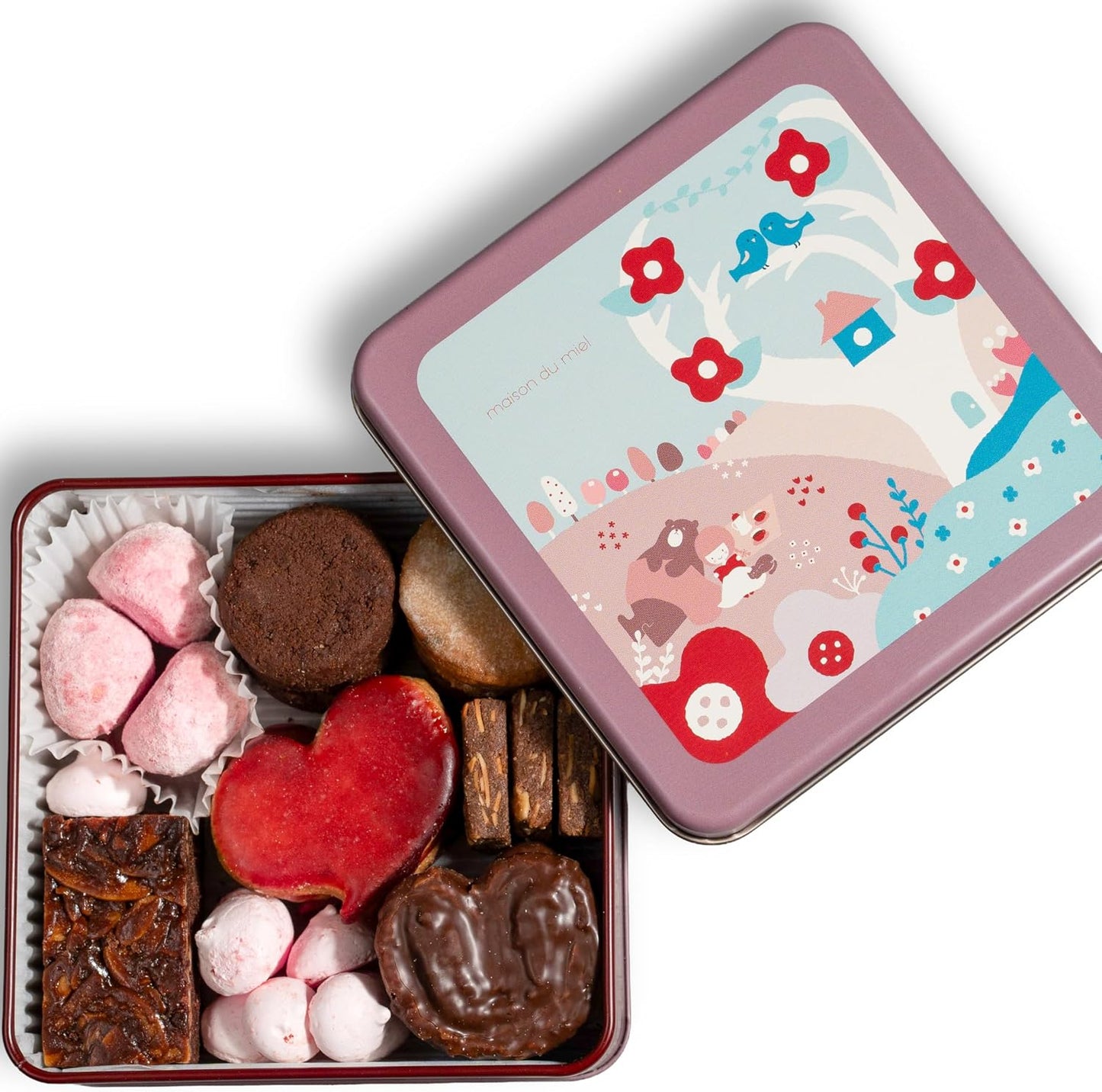 Maison Du Miel Sweets Confectionery Gift High-Quality Cookie Assortment Stylish Cookie Can