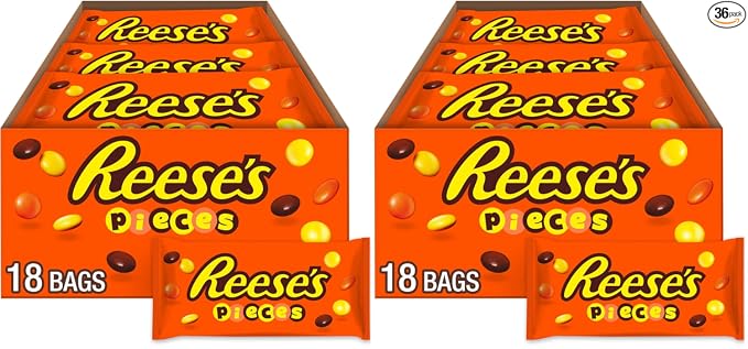 Dulces de mantequilla de cacahuete Reese's Pieces.