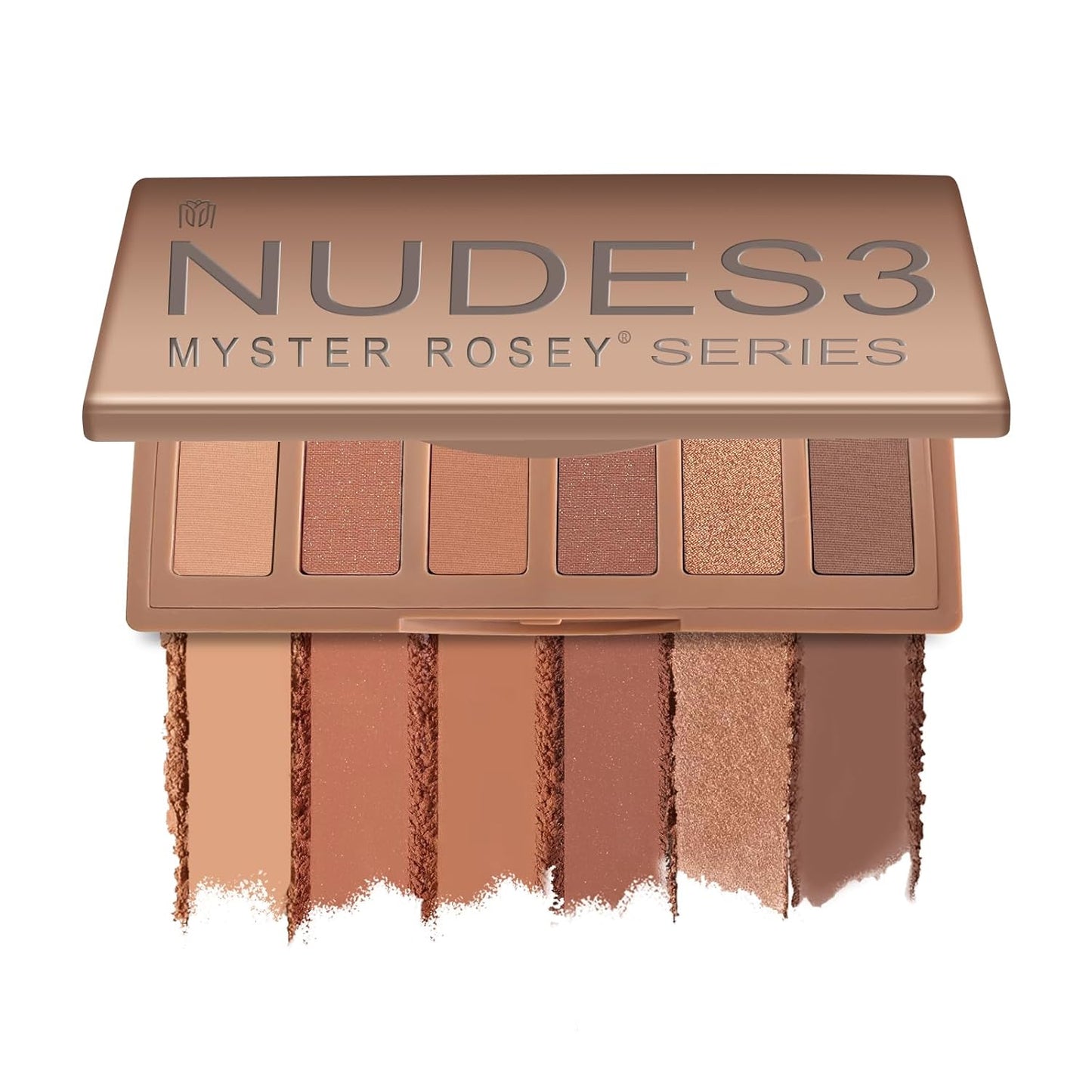 MYSTER ROSEY Nudes 2 Series Mini Eyeshadow Palette, Velvety Matte&Satin Finish, 6 Nude Taupe & Brown Neutral Eye Shadows, Travel Friendly Size, Vegan, Cruelty -free