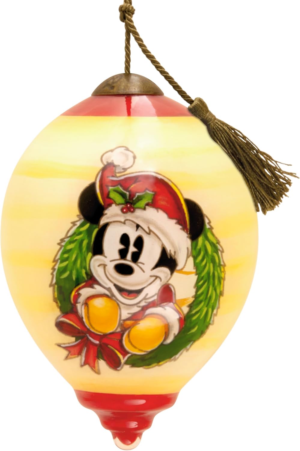 Hallmark Adornos de Navidad de Disney Mickey Mouse Misterio, Resistente a Romper, Juego de 2