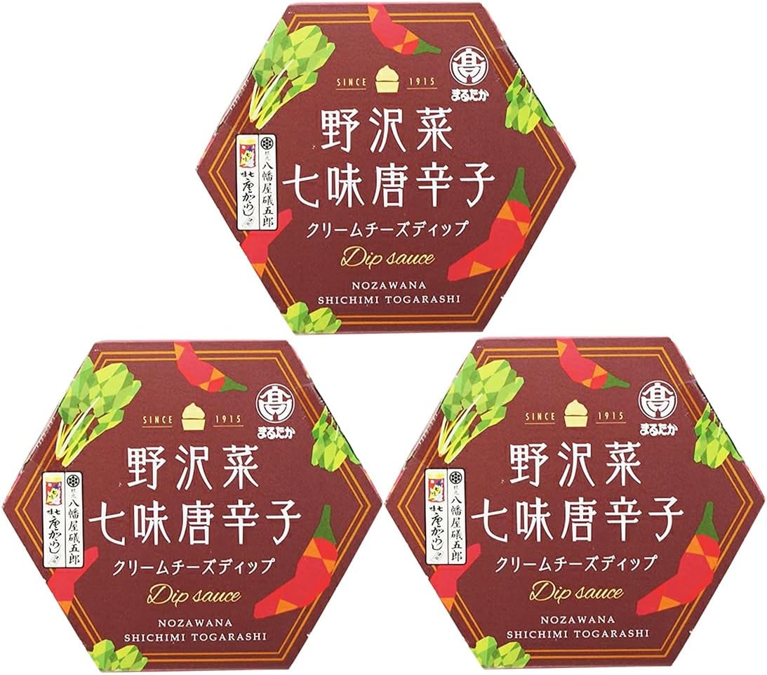 Nozawana Shichimi Chili Pepper Cream Cheese Dip, 3.9 oz (110 g), Yawataya Shogoro, Shinshu Nagano Zenkoji Bread Companion, Secret Kenmin Show, Marutaka (1 Piece)