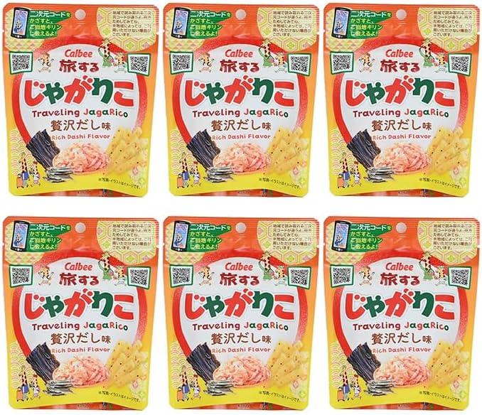 Calbee Traveling Jagariko Luxury Soup Stock Souvenir Snack Candy (3 Bags)