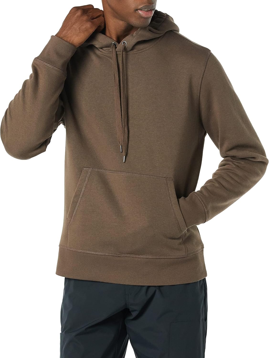 Essentials Sudadera de vellón con capucha para hombre (disponible en tallas para hombres grandes y altos)
