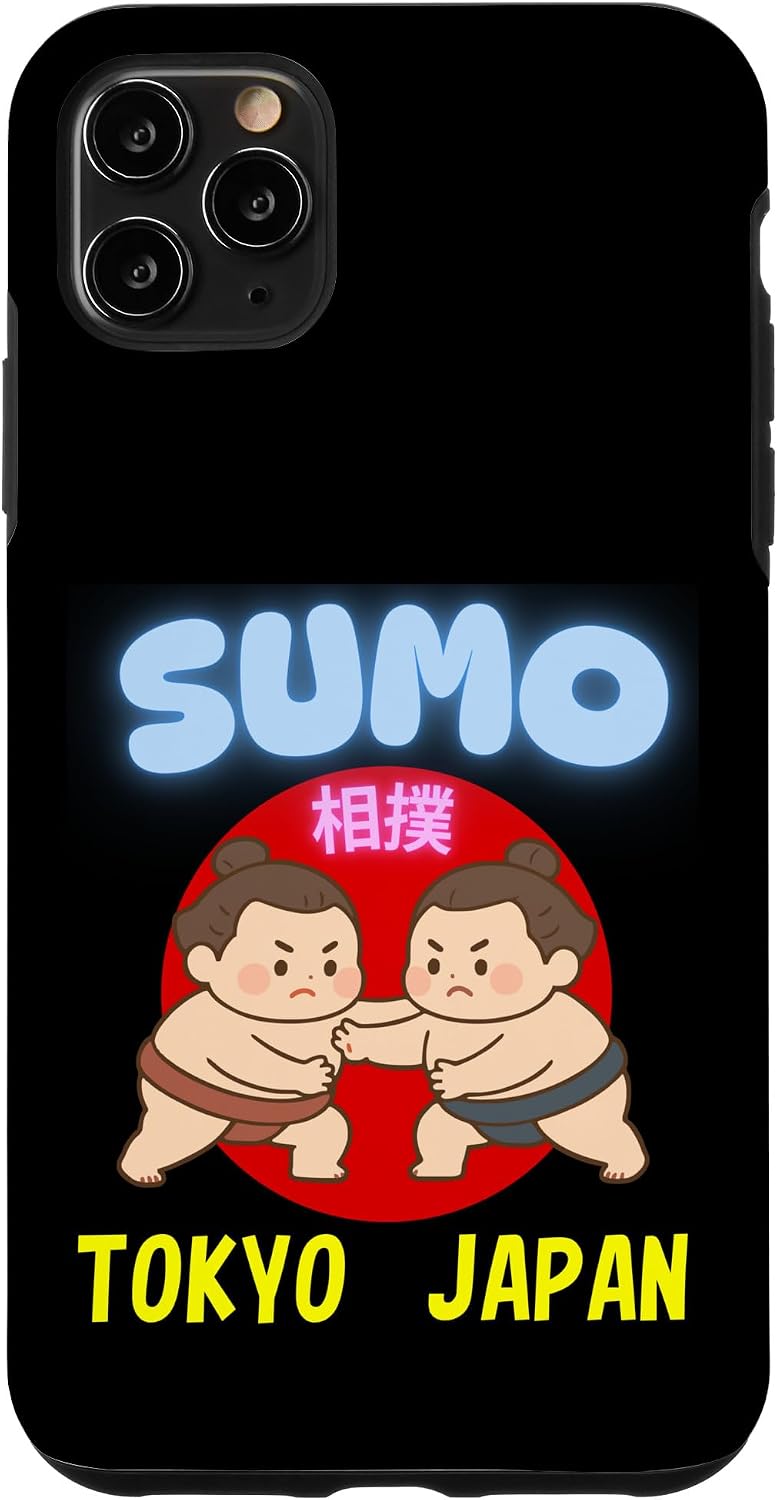 かわいい 相撲 日本 東京 お土産 カワイイスタイル デザイン スマホケース iPhone 14 Plus 用
