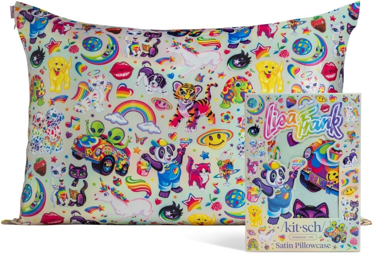 Kitsch x Star Wars Rebel Alliance - Funda de almohada de satén con cremallera para cabello y piel, más suave que las fundas de almohada de seda, funda de almohada de satén refrescante, fundas de almohada sin arrugas, tamaño estándar, 19 x 26 pulgadas