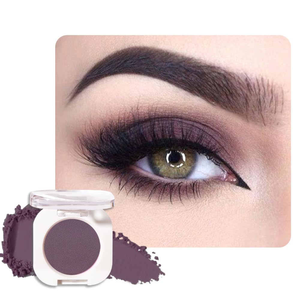 Sombra de Ojos Soltera con Destello de Champán, Sombra de Ojos Mini Liviana y Mezclable para Mujeres Mayores, Paleta de Maquillaje de Sombra de Ojos Monocromática Pigmentada Impermeable