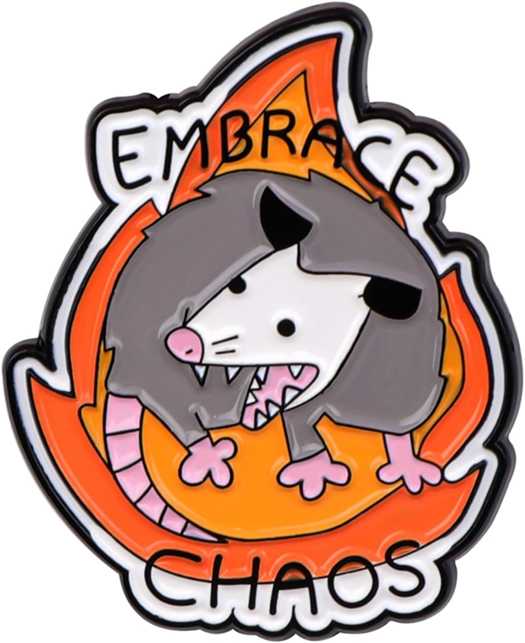 Broche Gracioso de Gato Estoy Bien de Esmalte – Lindo Broche de Solapas de Dibujos Animados para Mochila, Sombrero, Chaqueta, Bolso – Insignia Única de Novedad para Adultos, Adolescentes y Niños