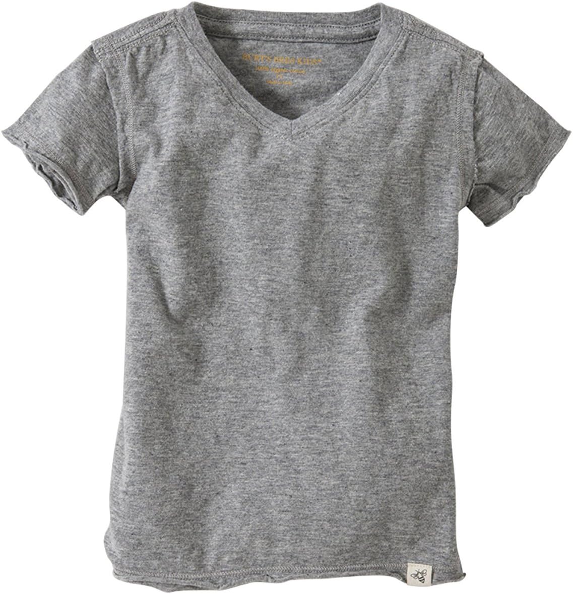 Burt's Bees Baby Camisetas para Bebés Niños, Camisetas de Manga Corta y Larga con Cuello en V y Cuello Redondo para Bebés y Niños Pequeños, 100% Algodón Orgánico