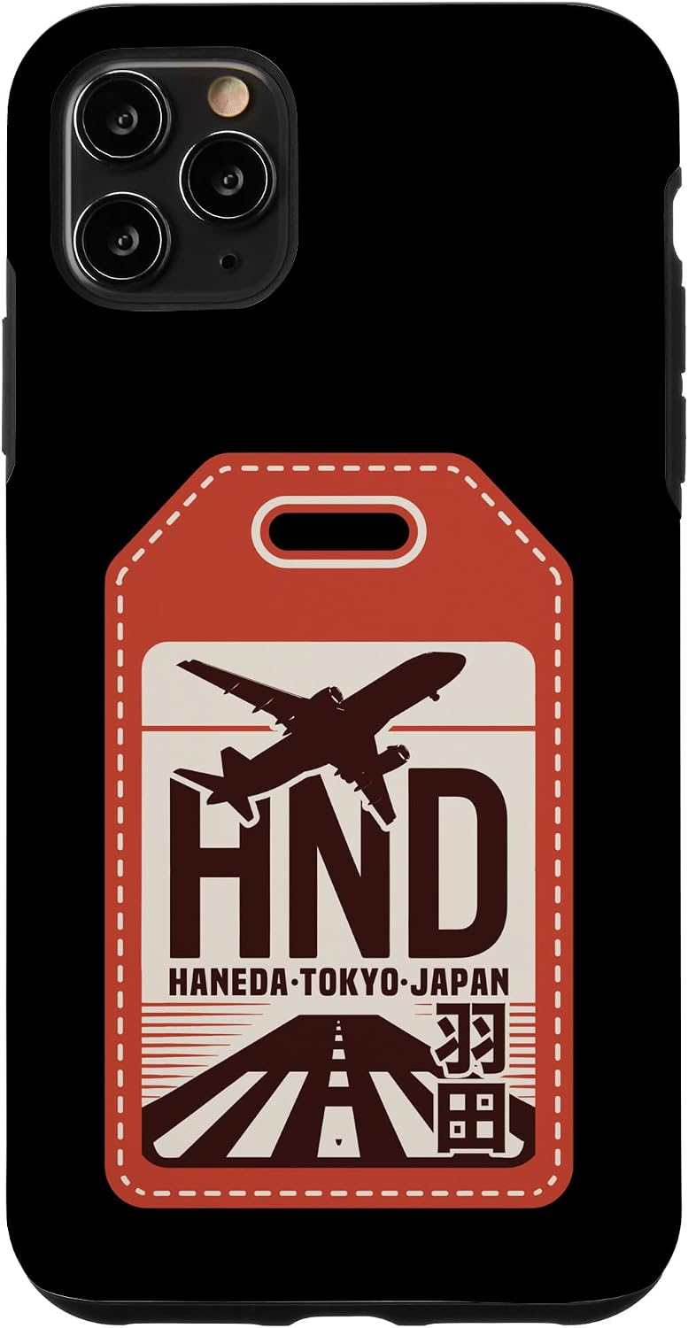 HND 羽田 東京 日本 空港コード 漢字 お土産 スマホケース iPhone 17 用