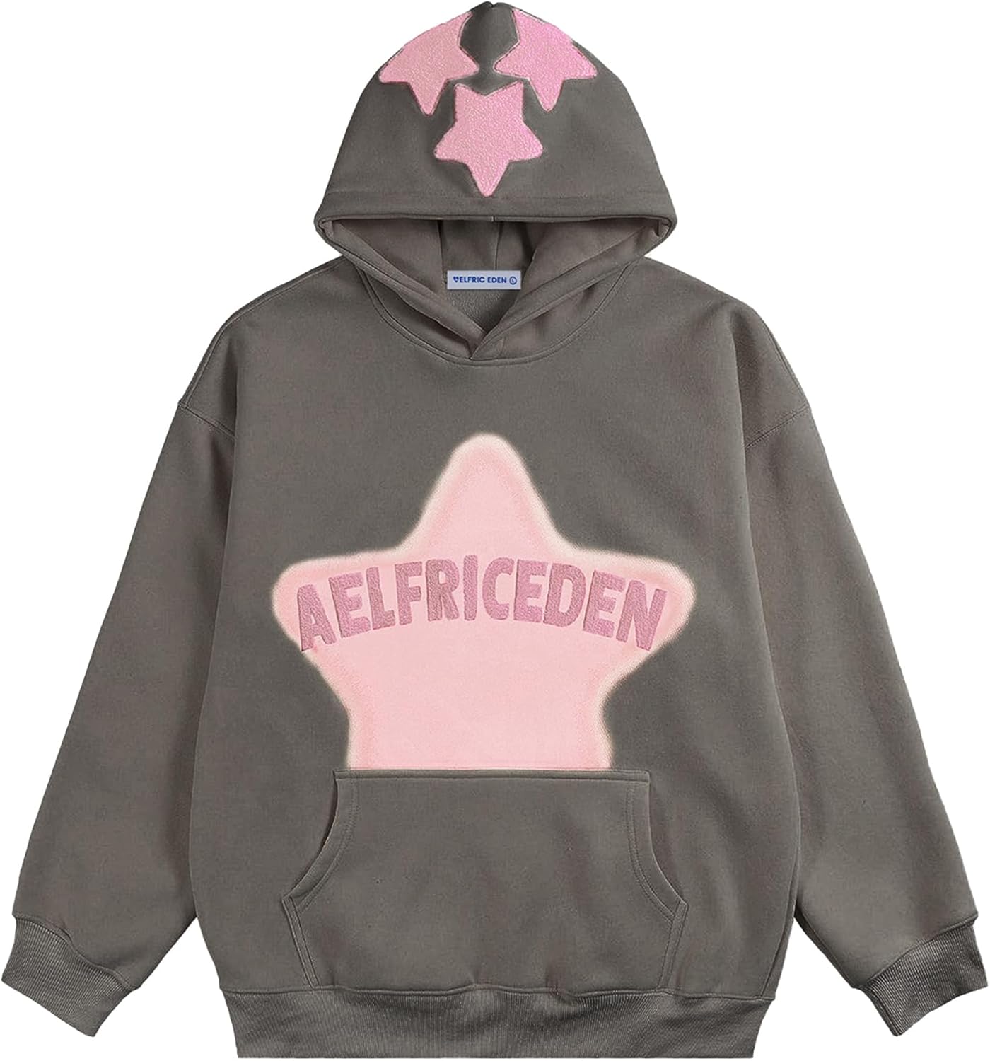Aelfric Eden Sudaderas con capucha gráficas para hombre Y2K, sudadera con capucha impresa, sudadera casual de gran tamaño, manga larga, estilo vintage, ropa de calle, pulóver