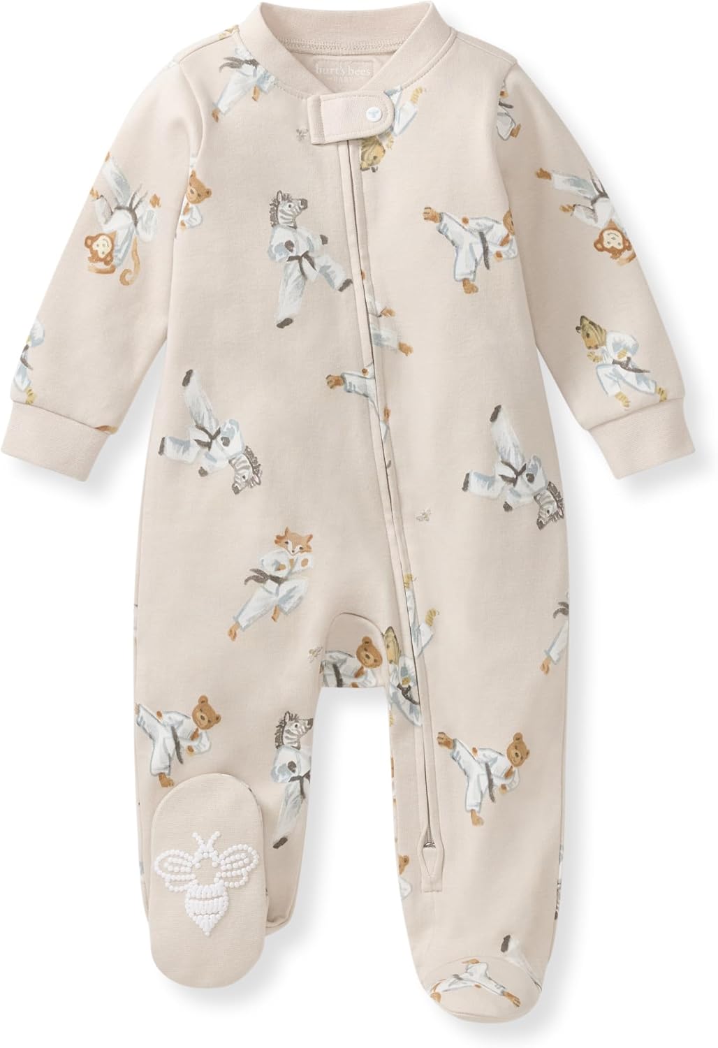 Burt's Bees Baby Pijama con pies de algodón orgánico para niños