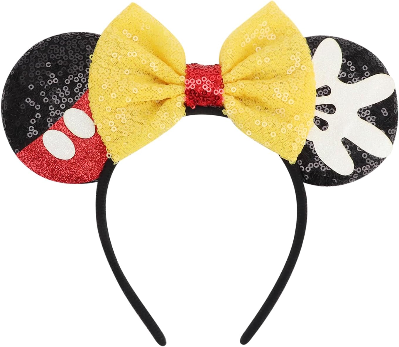 DRESHOW Mouse Ears Bow Sequins Party Decoration Cosplay Costume for Girls and Women