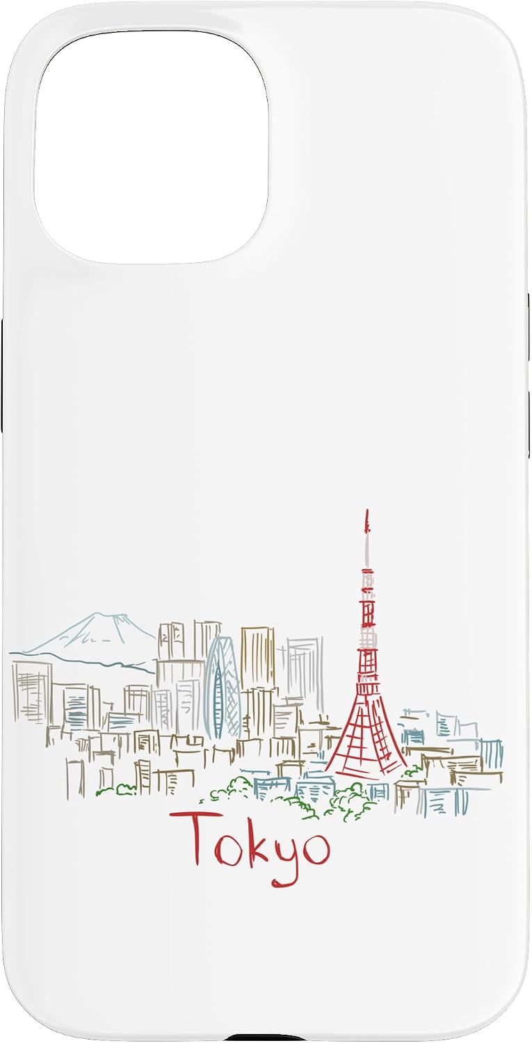 東京 日本 旅行 お土産 パノラマ 都市 ランドマーク ギフト スマホケース iPhone SE (2020) / 7 / 8 用
