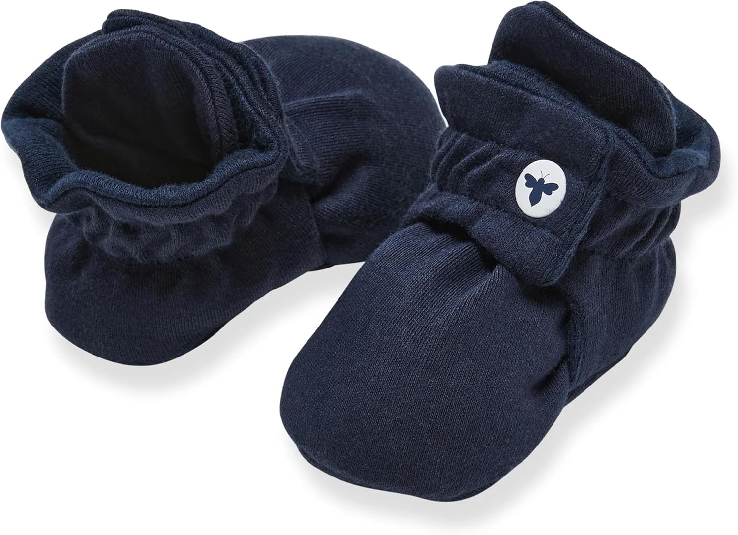 Burt's Bees Baby Botines ajustables para bebé, 100% algodón orgánico, botas fáciles de poner y quitar, ajuste cómodo, esencial para bebé