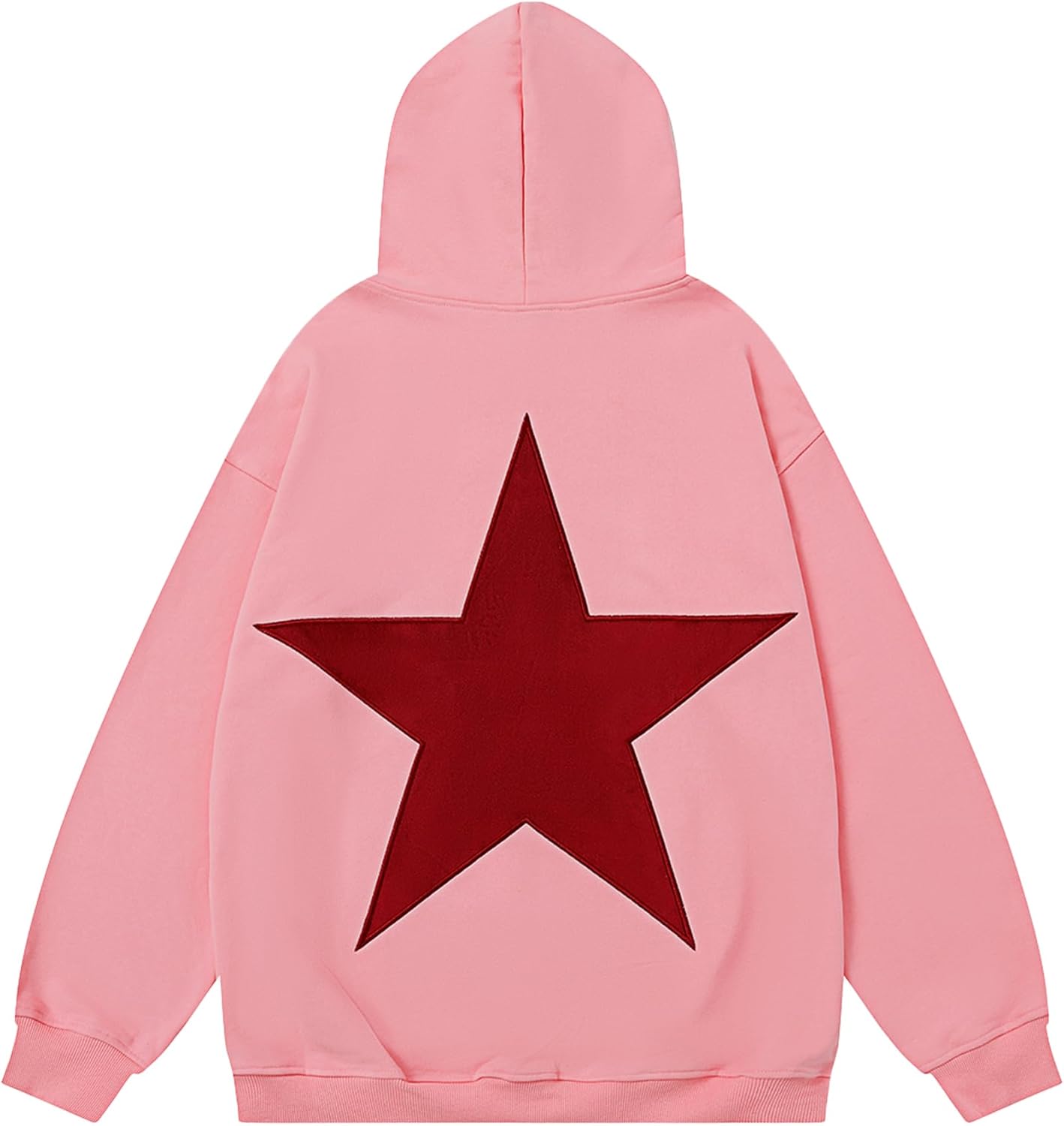 Aelfric Eden Sudaderas con capucha de estrellas Y2k de gran tamaño con estampado gráfico estilo 90s con cuello redondo de manga larga sudaderas con capucha estilo Pullover