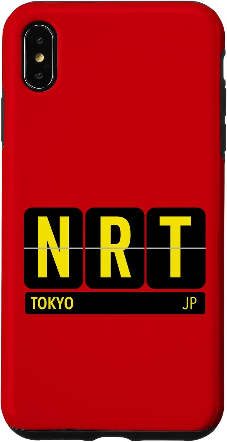 NRT 東京 日本 旅行 お土産 イエロー文字 スマホケース iPhone 11 用