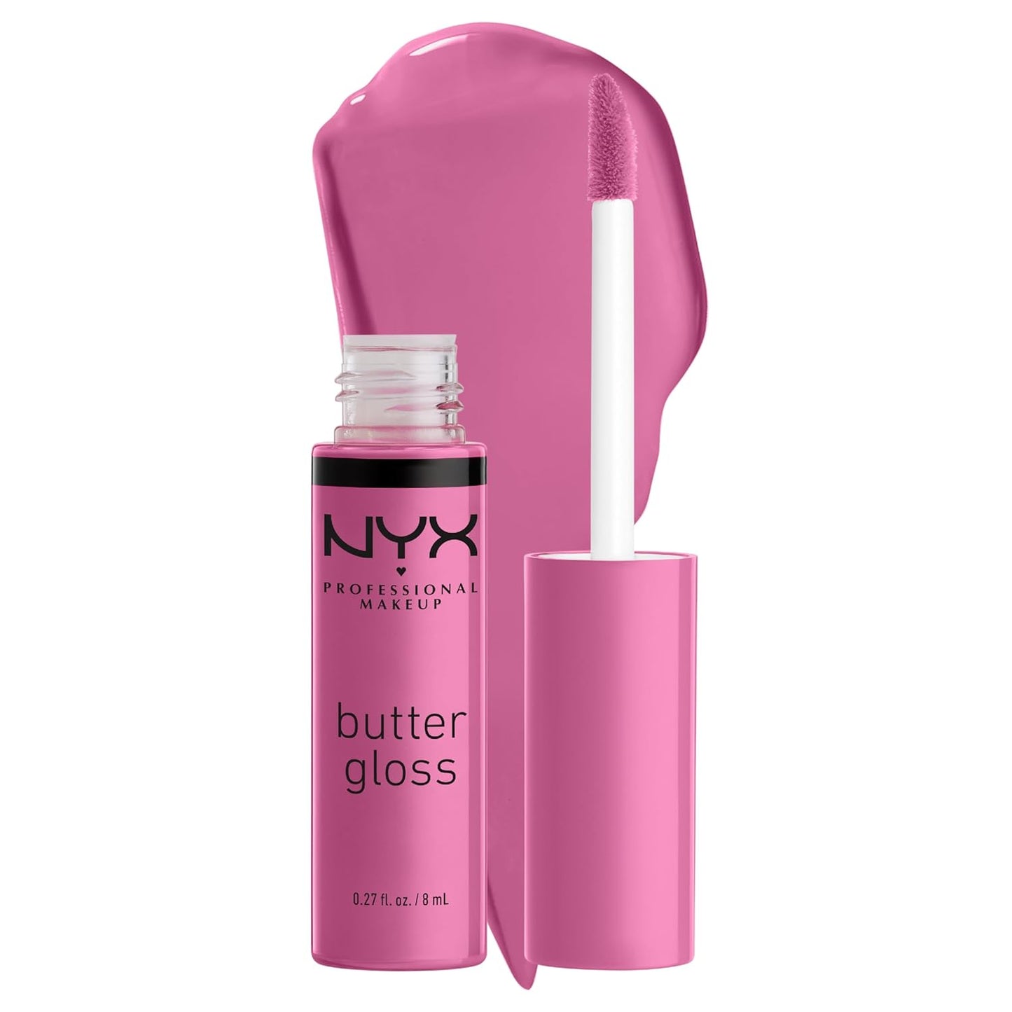 NYX MAQUILLAJE PROFESIONAL Brillo de mantequilla, brillo de labios no pegajoso - Tiramisu (Brown)