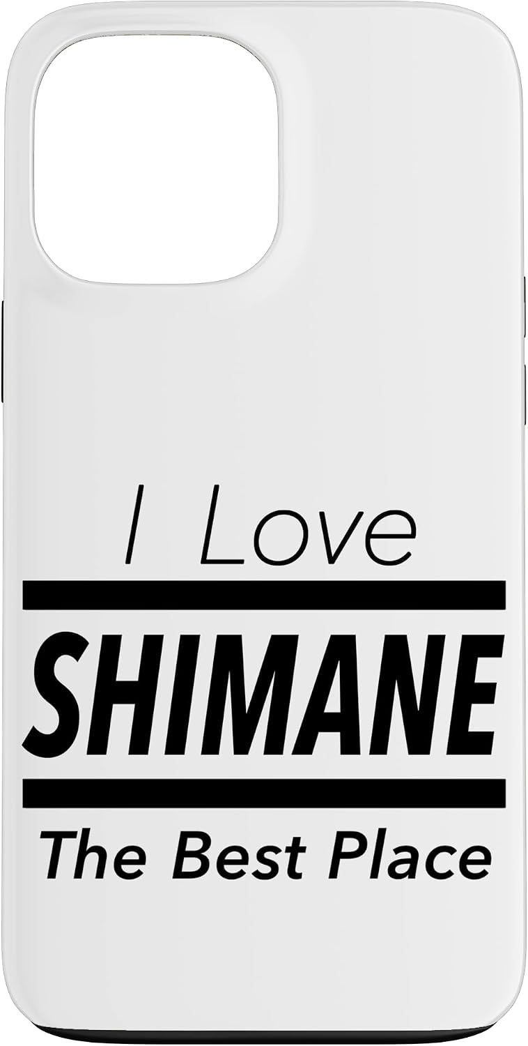iPhone 13 I Love Shimane (I Love) JIMO-T [47 Prefectures] Jimoti Local Love Goods Travel Souvenir Funny Smartphone Case