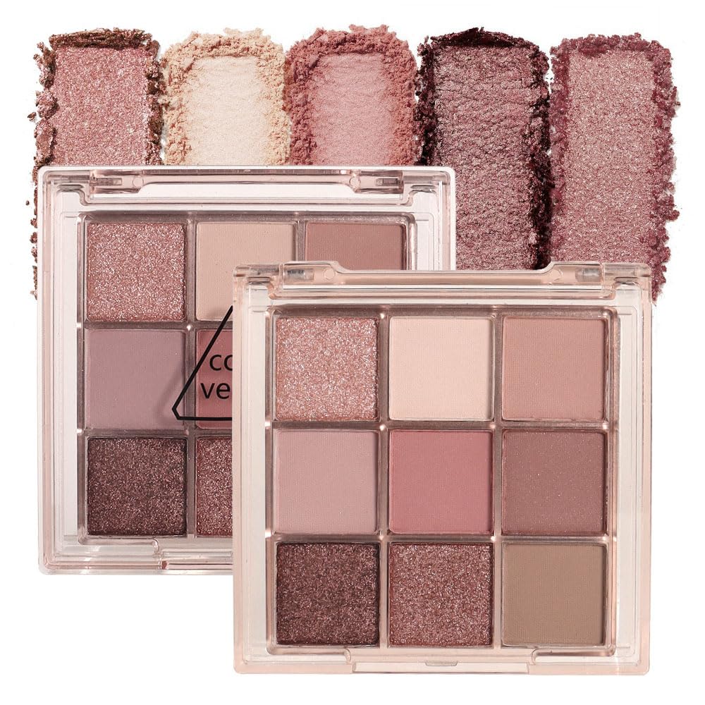 CAKAILA Brown Eyeshadow Palette-Neutral Nude Brown Smokey Eye Shadow Palette,Rose Gold Bronze Naked Cream Eyeshadow Palette Makeup,Natural Eyeshadow for Eyes Long Lasting Naturing-Looking