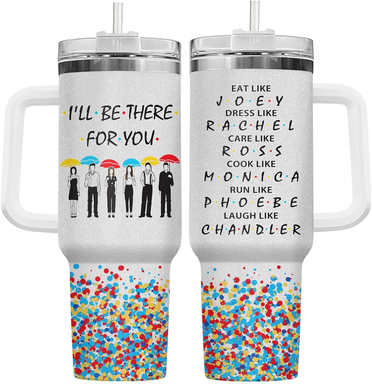 34HD Vaso de princesa rana de 40 onzas, taza de viaje aislada de acero inoxidable con asa y tapa con pajilla, regalo de cumpleaños, taza de películas de princesa de cuento de hadas para mujer