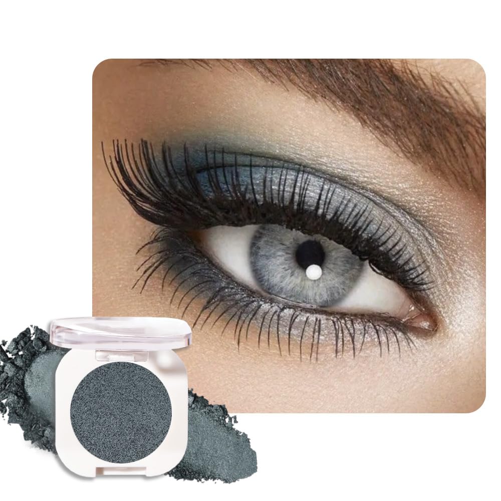 Sombra de Ojos Soltera con Destello de Champán, Sombra de Ojos Mini Liviana y Mezclable para Mujeres Mayores, Paleta de Maquillaje de Sombra de Ojos Monocromática Pigmentada Impermeable