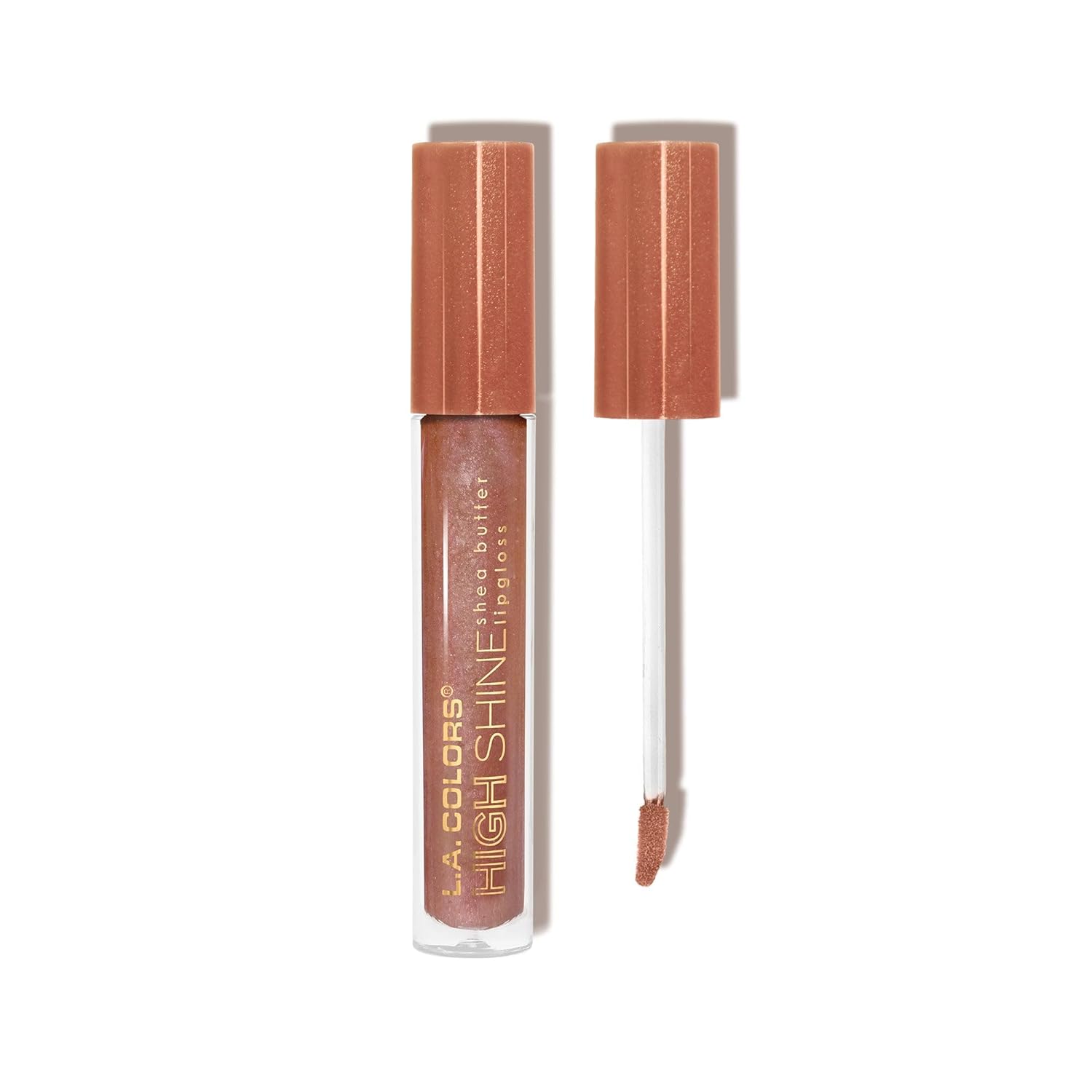 Manteca de Karité Lip Gloss de lato brillo L.A. Colors, de 0,14 onza, Transparente