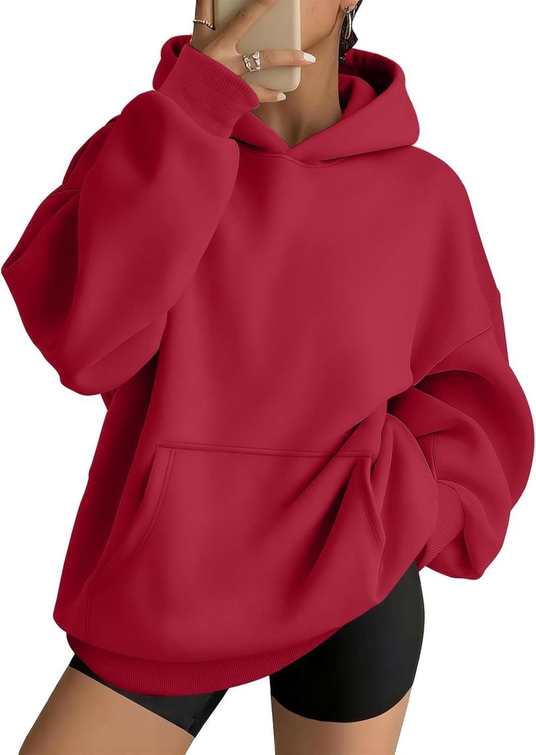 AUTOMET Sudaderas con capucha grandes para mujer, de vellón, modernas, sudaderas con cremallera 2026 | Comfrt Wear, Oversized Fit Soft Fleece Pullover, Perfect For Trendy Streetwear, College Outfits, And Daily Home Wear