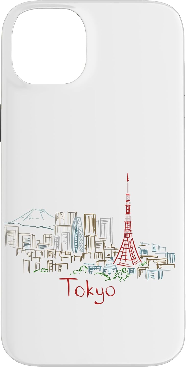 東京 日本 旅行 お土産 パノラマ 都市 ランドマーク ギフト スマホケース iPhone SE (2020) / 7 / 8 用