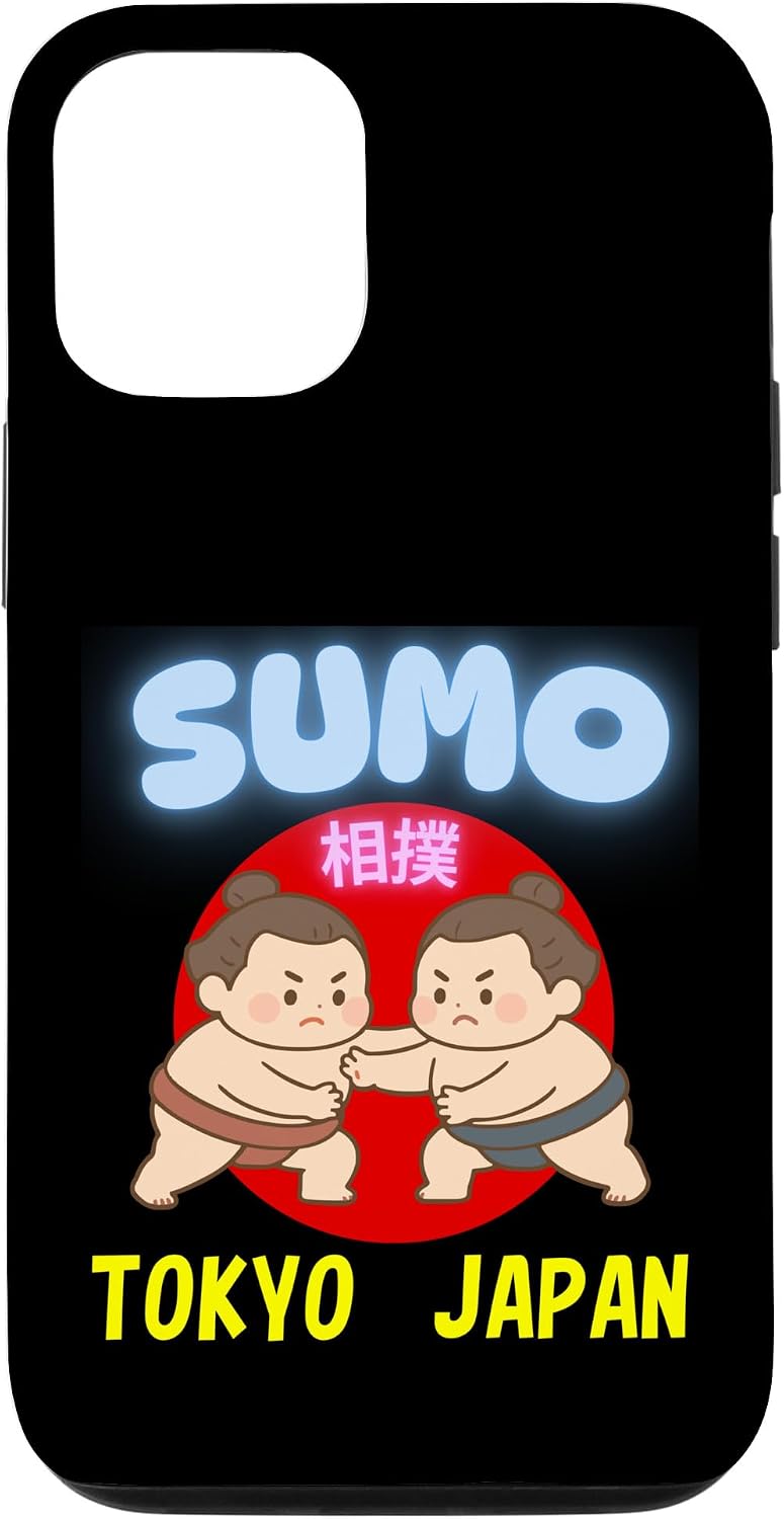 かわいい 相撲 日本 東京 お土産 カワイイスタイル デザイン スマホケース iPhone 14 Plus 用