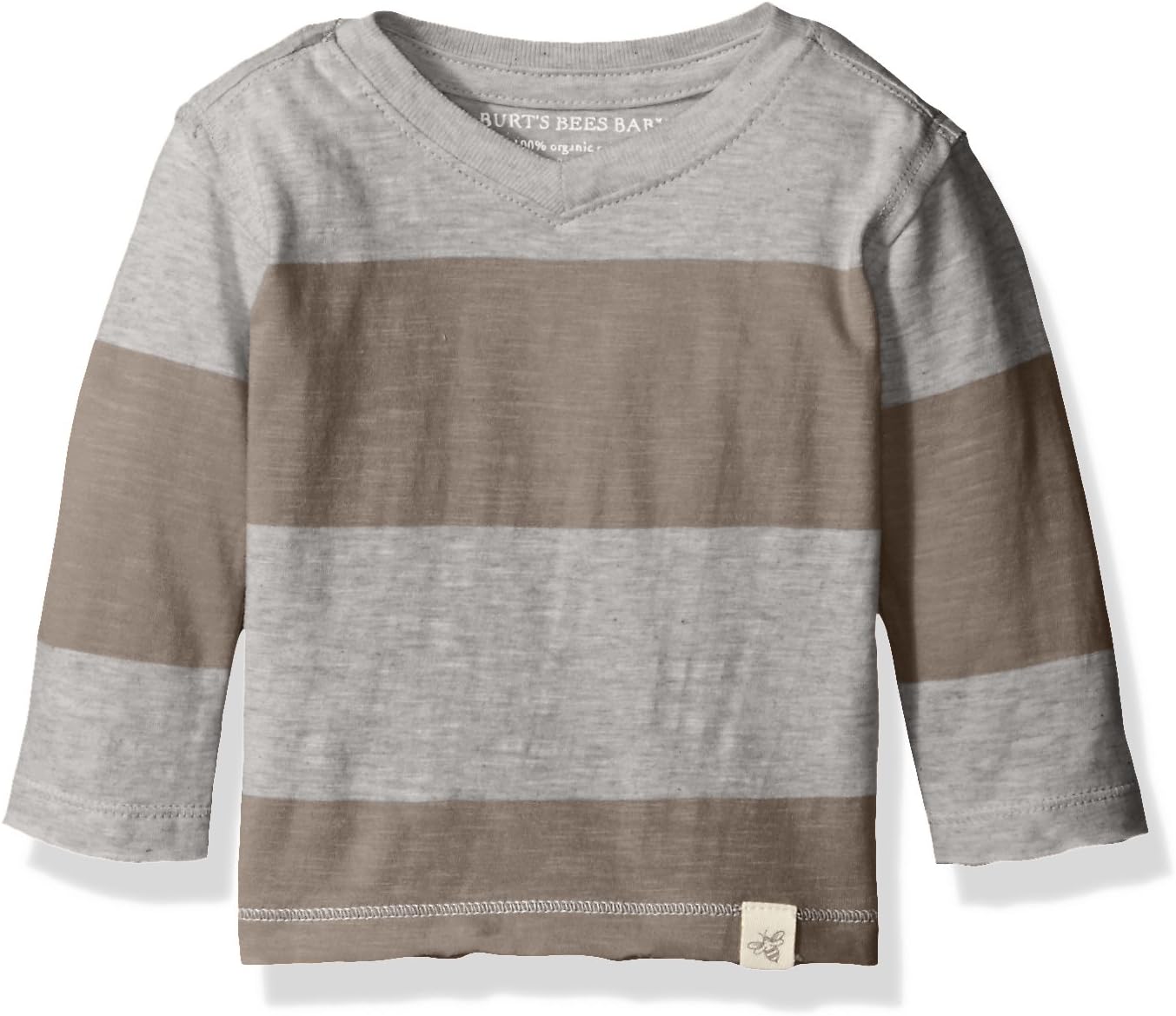 Burt's Bees Baby Camisetas para Bebés Niños, Camisetas de Manga Corta y Larga con Cuello en V y Cuello Redondo para Bebés y Niños Pequeños, 100% Algodón Orgánico