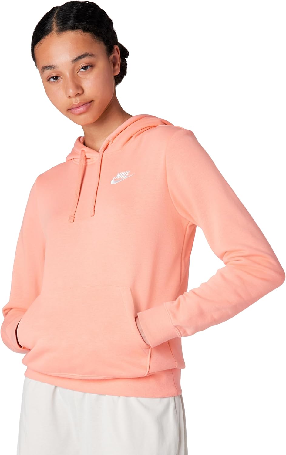Nike Sudadera con Capucha de Forro Polar Pullover Sportswear Club para Mujer