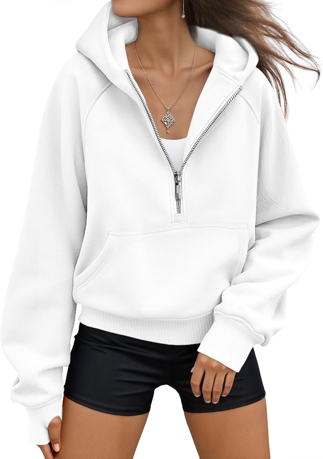 AUTOMET Sudaderas con capucha de mujer, sudaderas de forro polar para otoño, conjuntos de moda, sudaderas para hacer ejercicio, chaquetas con cremallera Y2K de invierno, sudaderas de gran tamaño, ropa