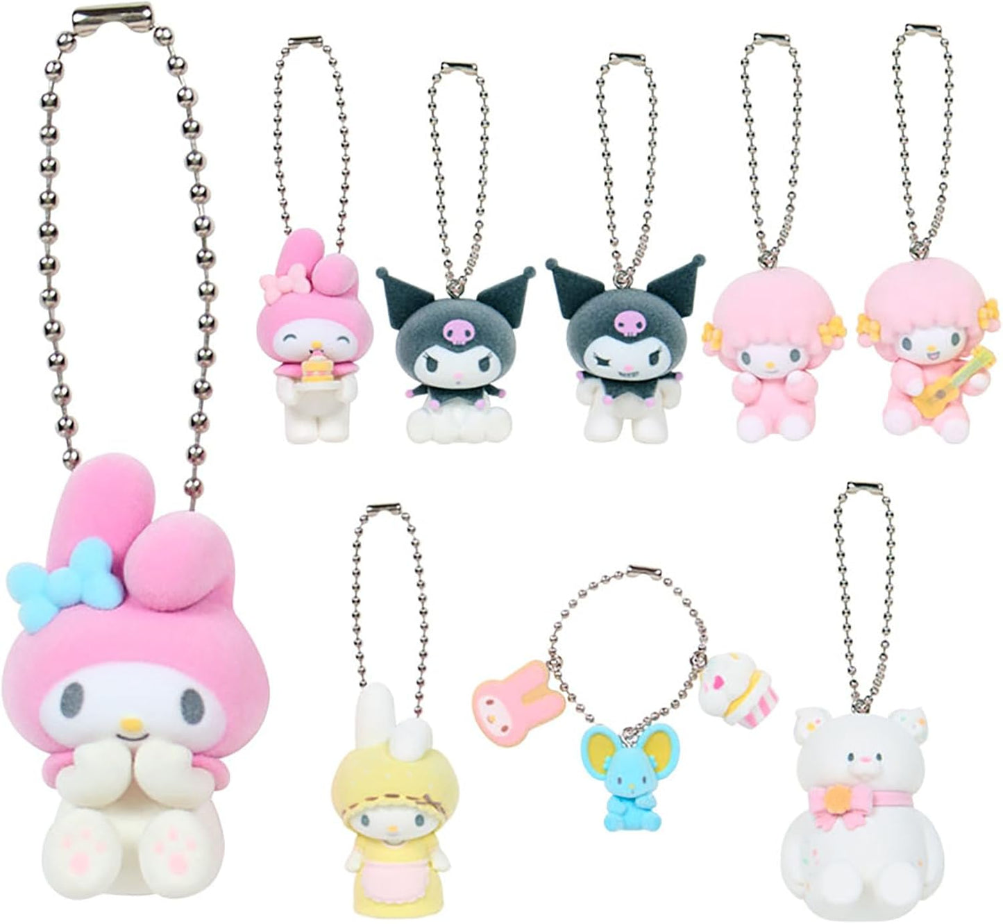 Sanrio (SANRIO) Acrylic Keychain (Netflix Original Anime My Melody & Kuromi) My Melody Acrylic & Steel Suitable for ages 3 and up 883328