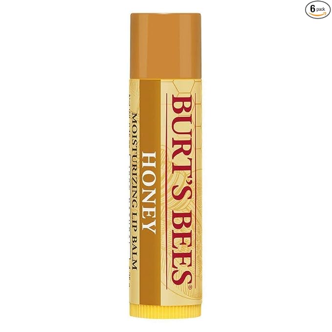 Burt's Bees Bálsamo labial de cera de abejas, hidratante labial con cera de abejas de origen responsable, sin tinte, tratamiento labial acondicionador natural, 1 tubo, 0.15 onzas.
