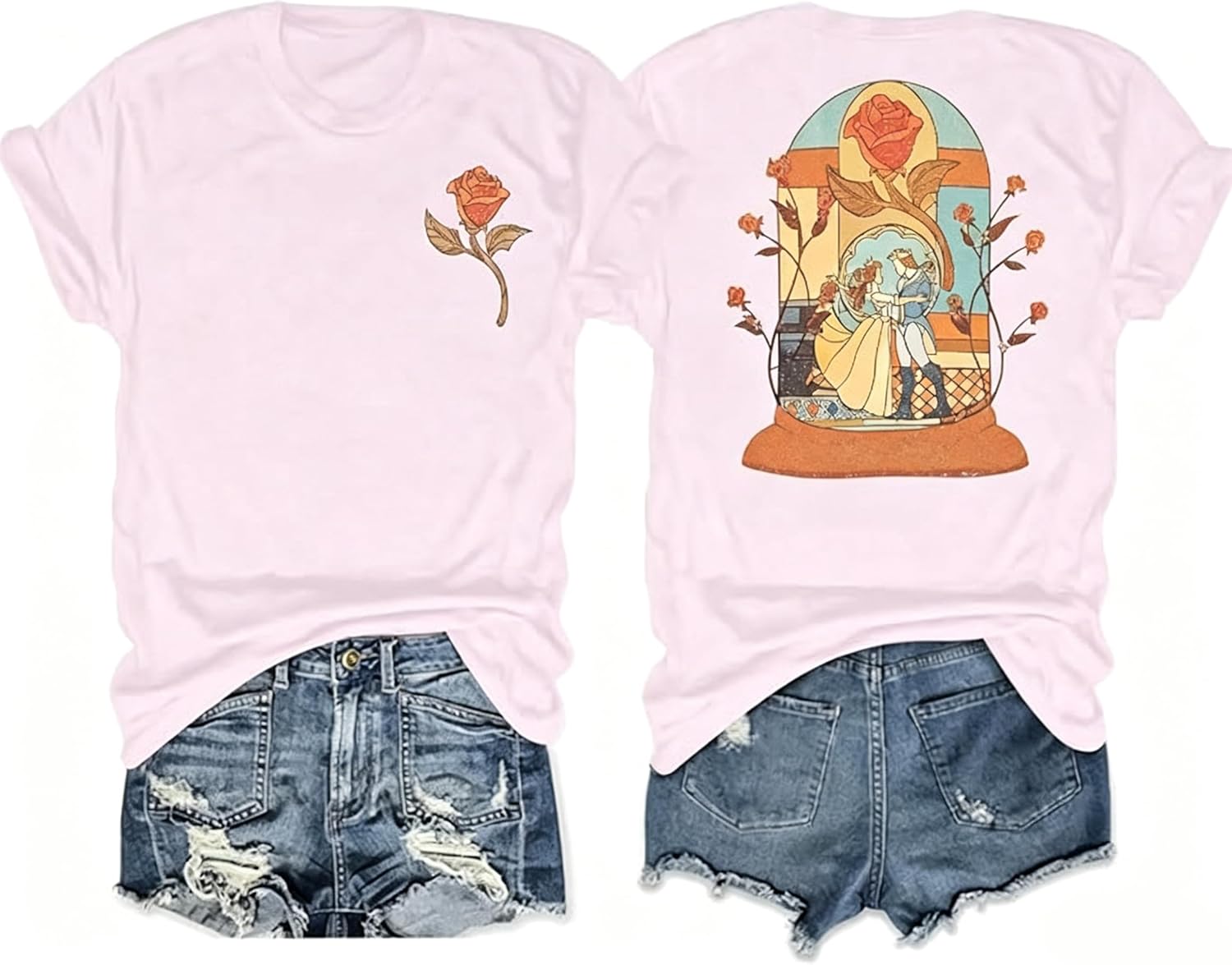 Magic Kingdom - Camisa de manga corta para mujer, diseño de castillo, camiseta familiar a juego para vacaciones, vacaciones